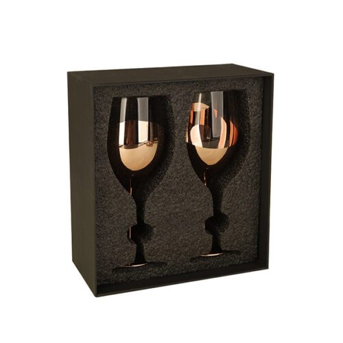 Set de 2 Copas de Vino Encobrizadas