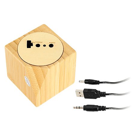 TEC01 Parlante Publicitario Bamboo USB