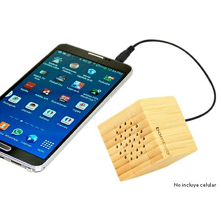 TEC01 Parlante Publicitario Bamboo USB