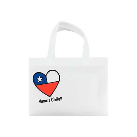 Bolsa Ecológica, en tela TNT ´´Vamos Chile Small Bag´´ 30x22