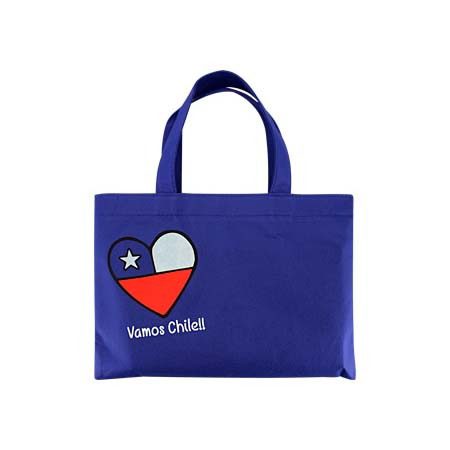 Bolsa Ecológica, en tela TNT ´´Vamos Chile Small Bag´´ 30x22