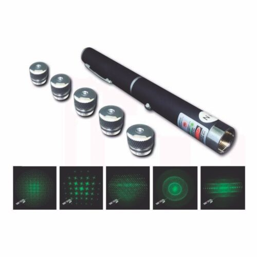 Puntero laser verde de 5 cabezas