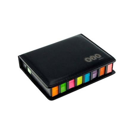 Set Memo Post-it de PU Negro