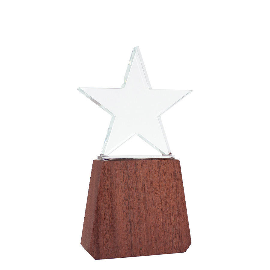 Trofeo de Madera y Cristal Lonely Star