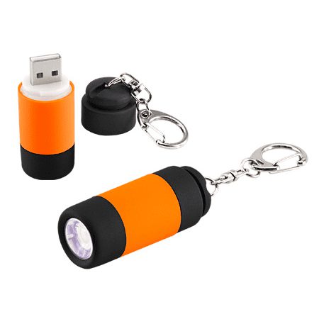 Llavero-Linterna LED Cargador USB