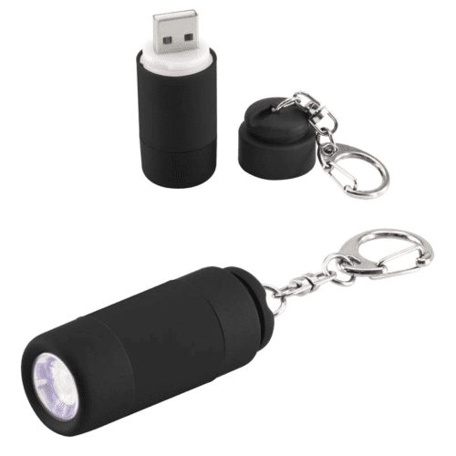 Llavero-Linterna LED Cargador USB