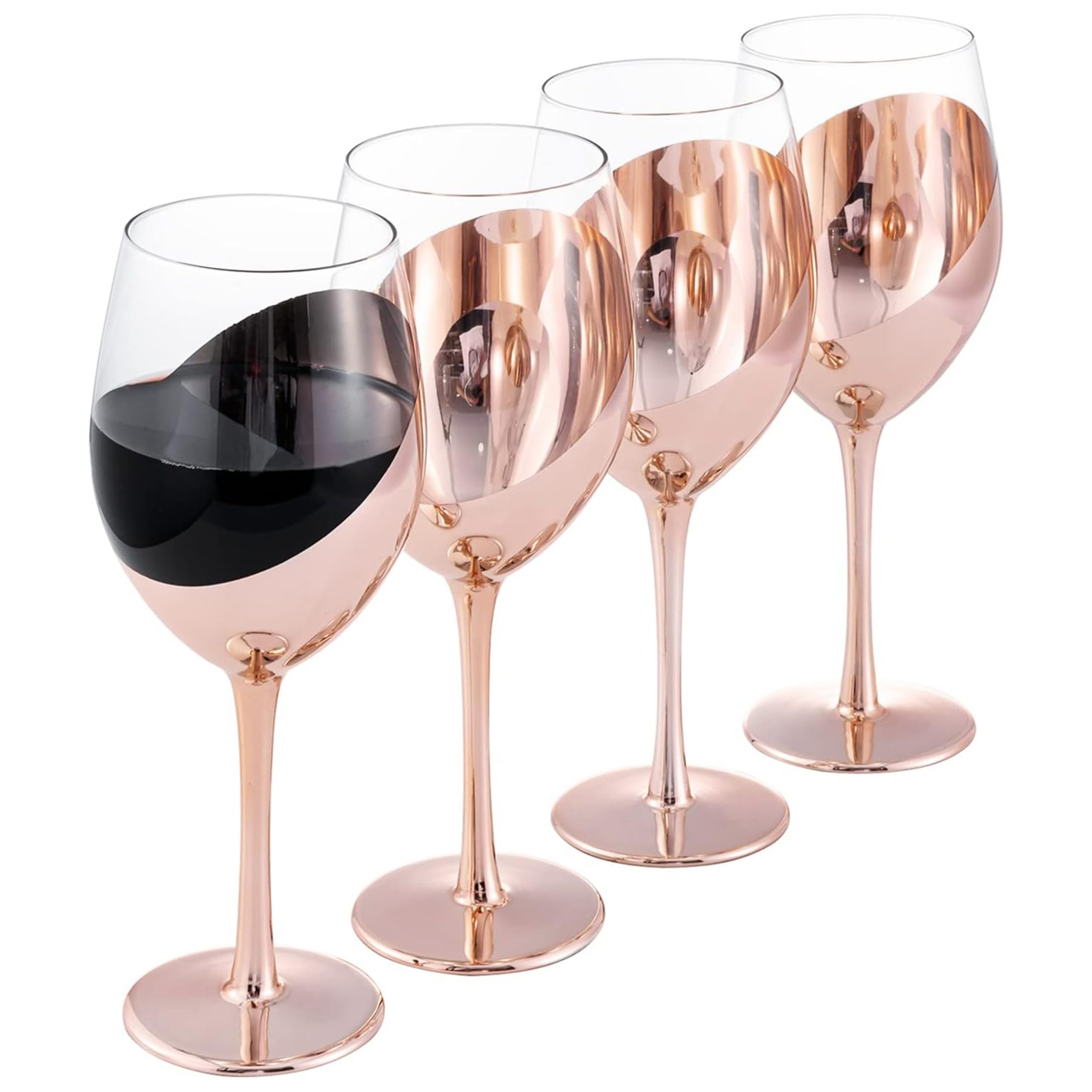 Set de 4 Copas de Vino Encobrizadas