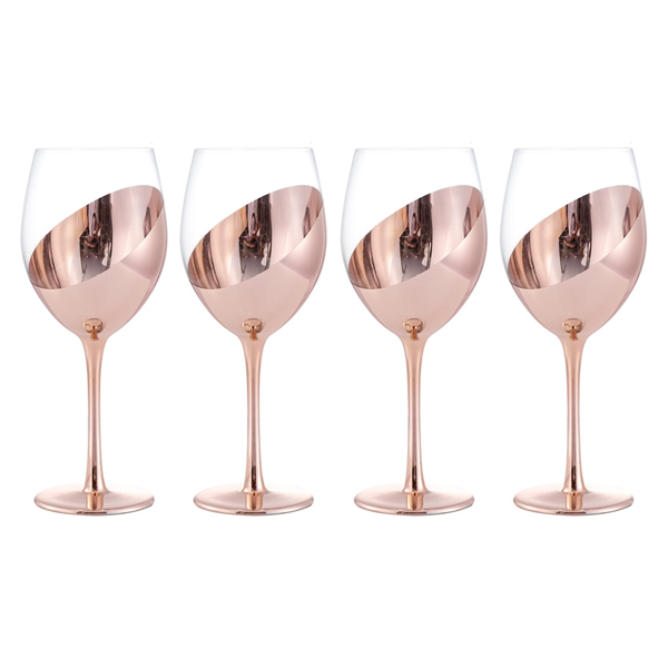 Set de 4 Copas de Vino Encobrizadas