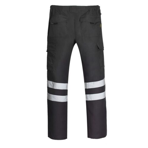 Pantalón Cargo Trabajo Canvas Cinta Reflectiva Hombre