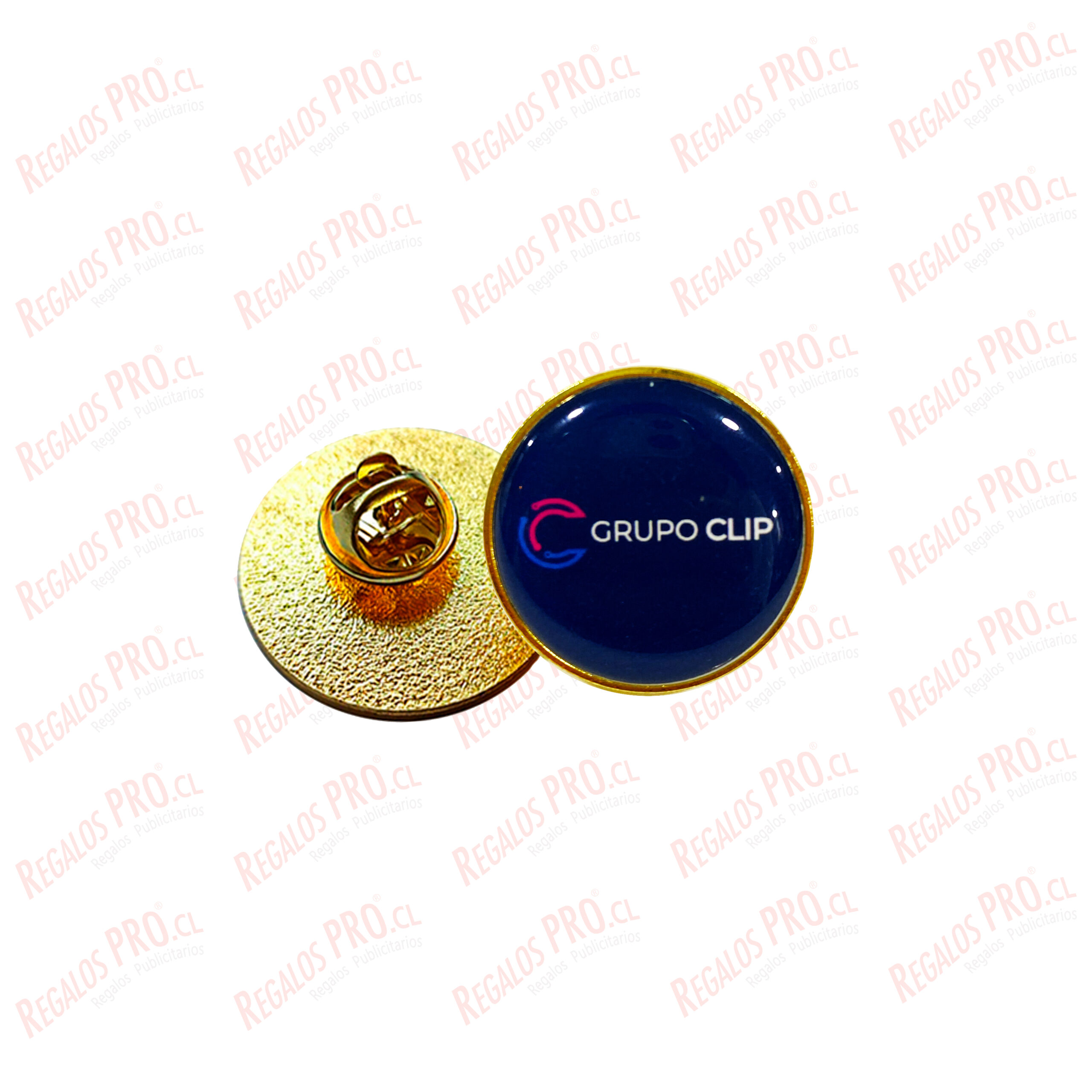 Piocha pin dorado con broche