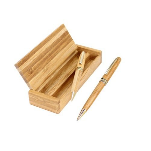 Set de Escritura de Madera de Bamboo