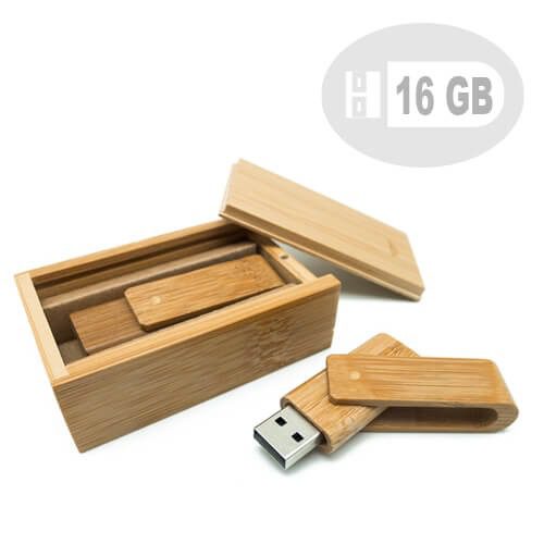 Pendrive Bamboo con estuche