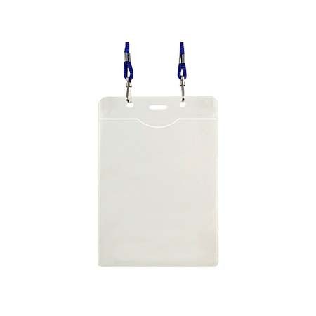 Porta-Credencial Grande de PVC Clear