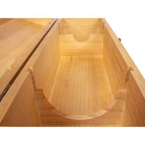 Caja de Madera Natural para Vino