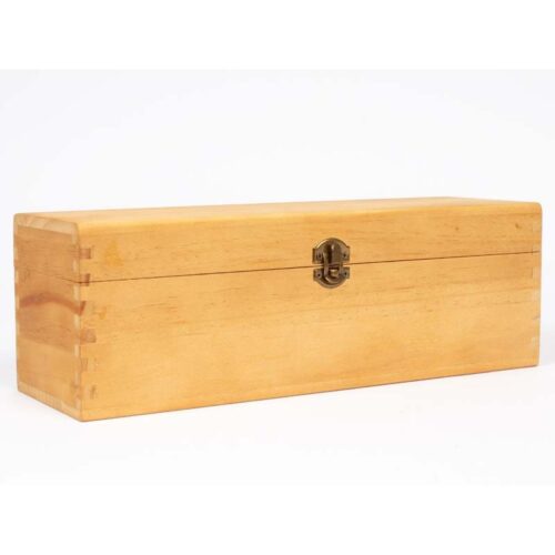 Caja de Madera Natural para Vino