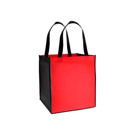 Bolsa Ecológica Bicolor modelo ´´Super´´, en Tela TNT 33x38x25