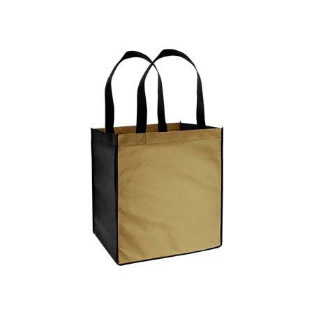 Bolsa Ecológica Bicolor modelo ´´Super´´, en Tela TNT 33x38x25