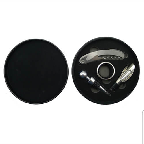 Set de Vino Símil Cuero