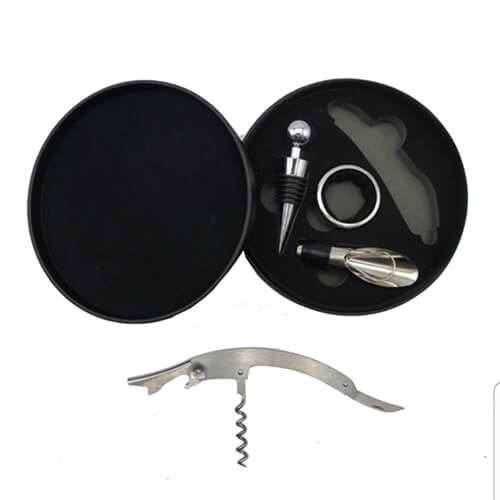 Set de Vino Símil Cuero