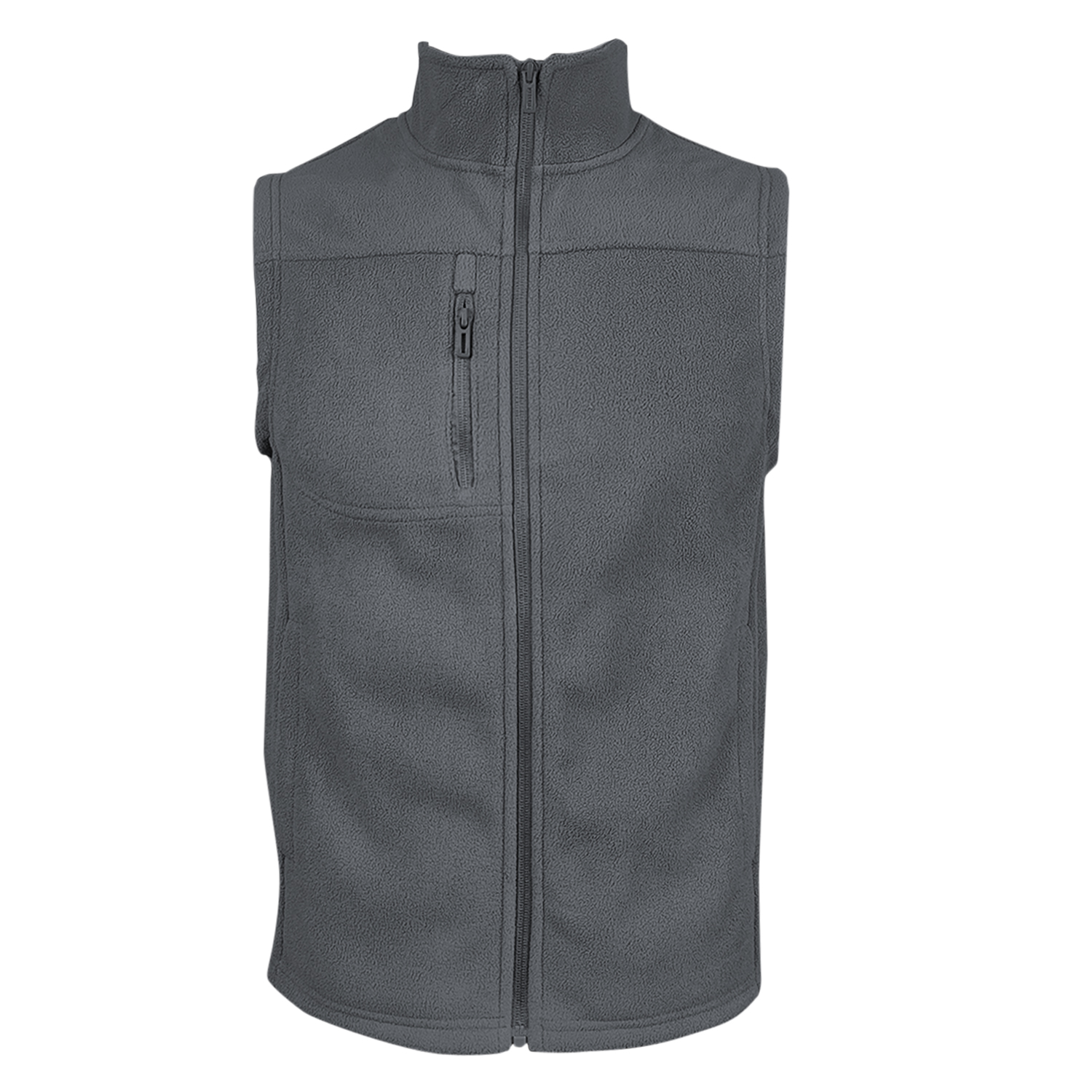 Chaleco Micropolar Liso Chilla Hombre.