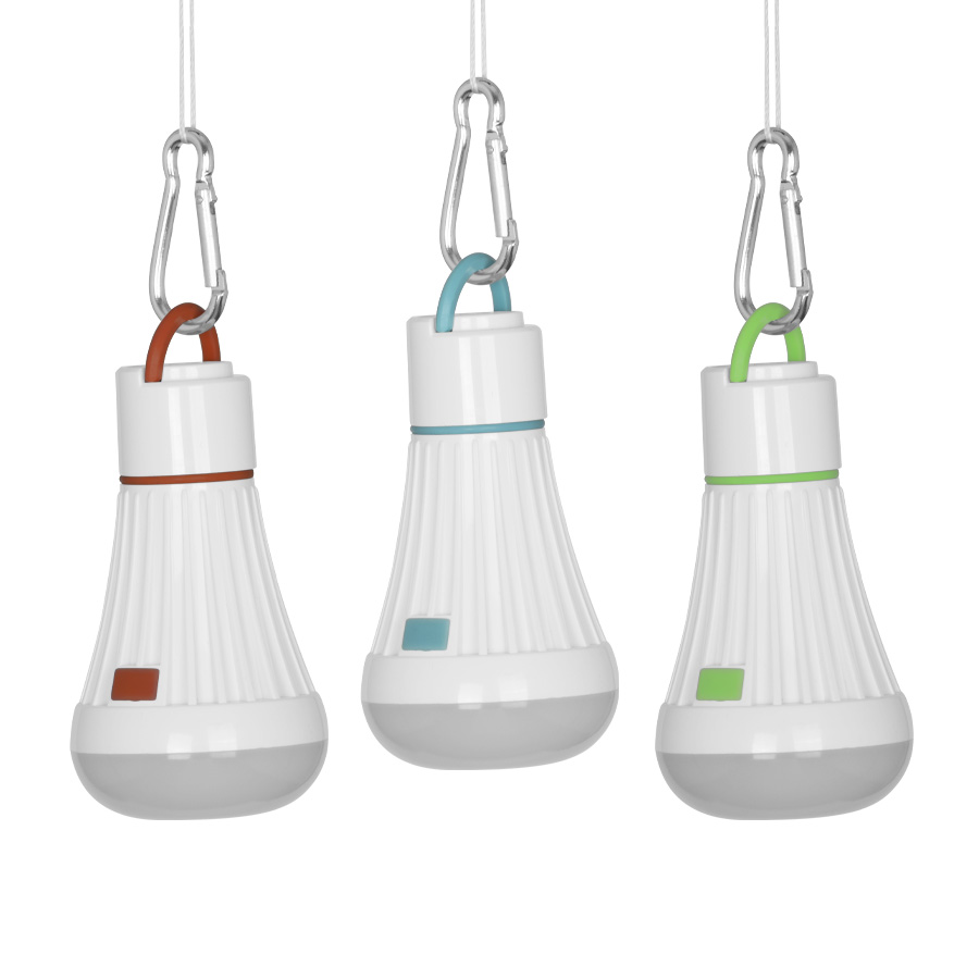 Lámpara colgante tipo Ampolleta de 1W con 6 LED.