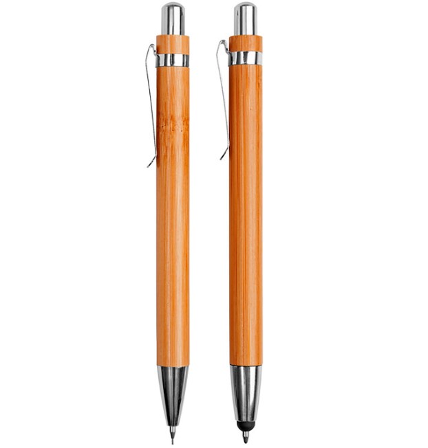 Set Portaminas y Bolígrafo Touch-Screen Bamboo