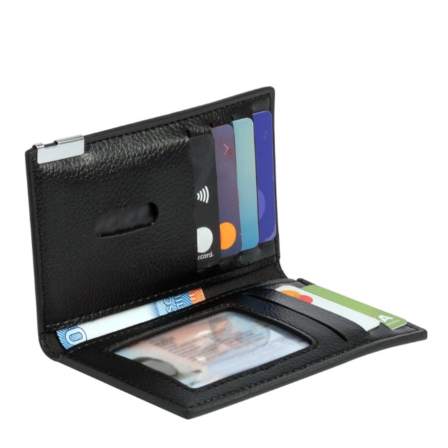 Porta-Tarjetas vertical de Eco-Cuero LICENSE