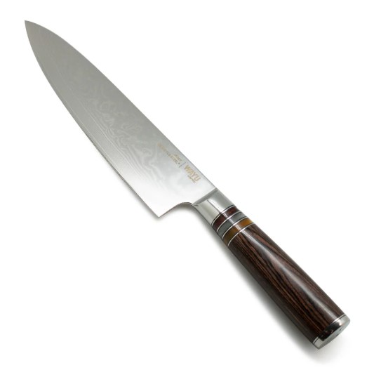 Cuchillo Damascus Brown Pakka Wayu Limited