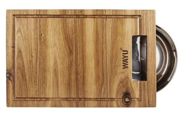 Tabla Madera Bowl Acero Wayu