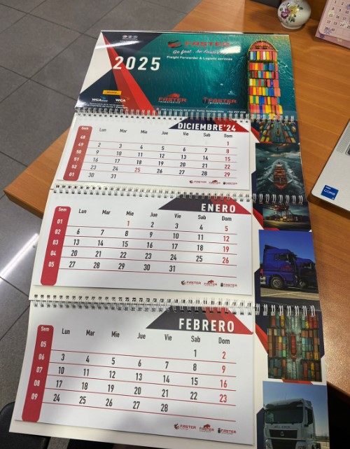 Calendario De Pared 4 Partes