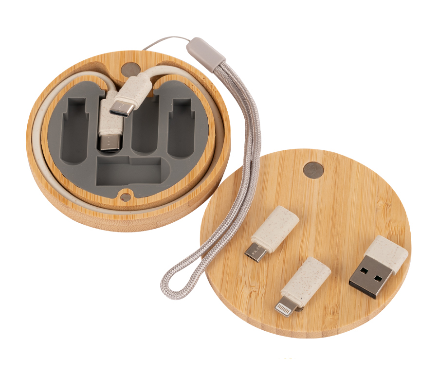 Connect Multicargador 6 en 1 de Bamboo y Trigo