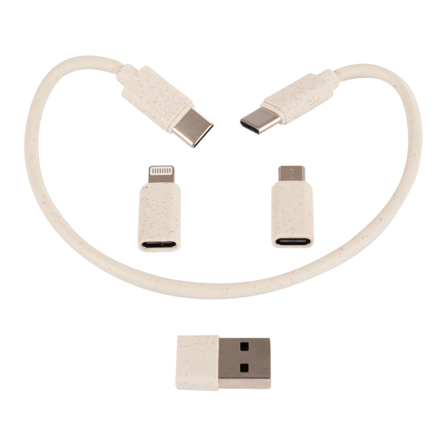 Connect Multicargador 6 en 1 de Bamboo y Trigo