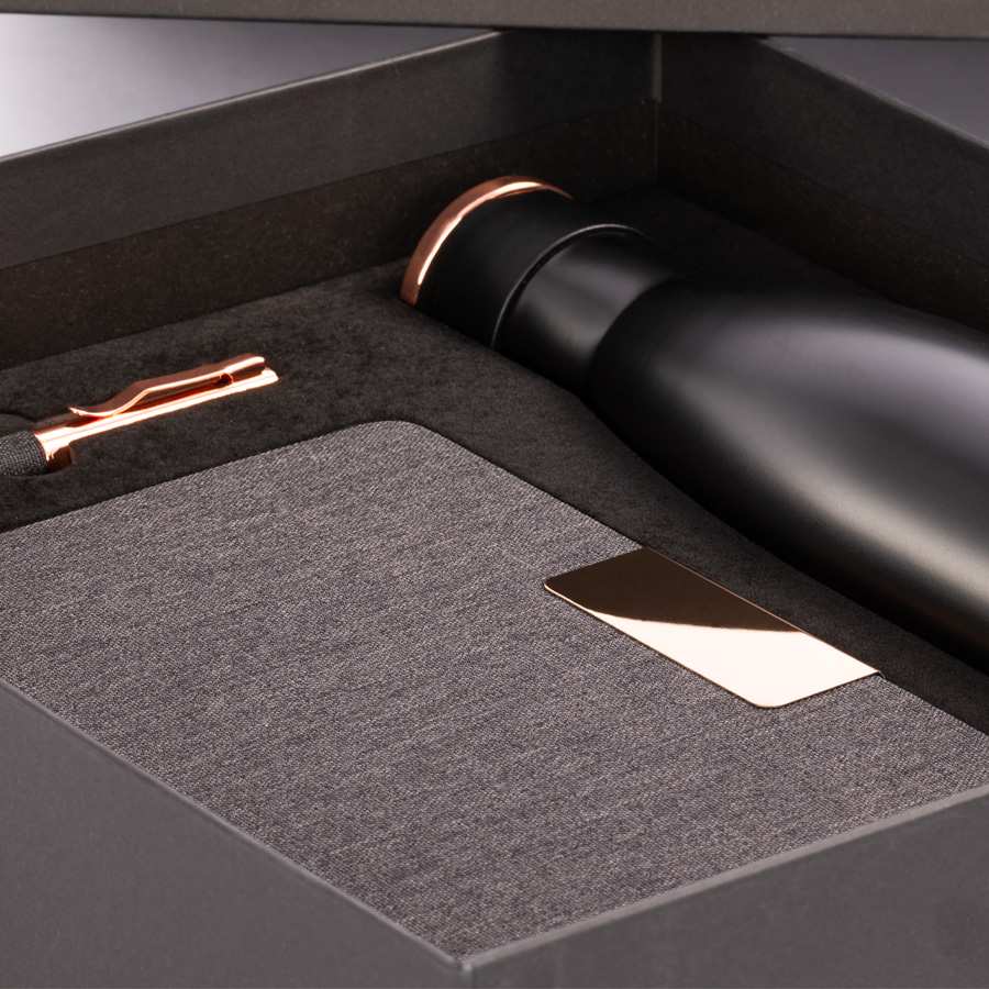 Set de Regalo EPIC negro con detalles encobrizados