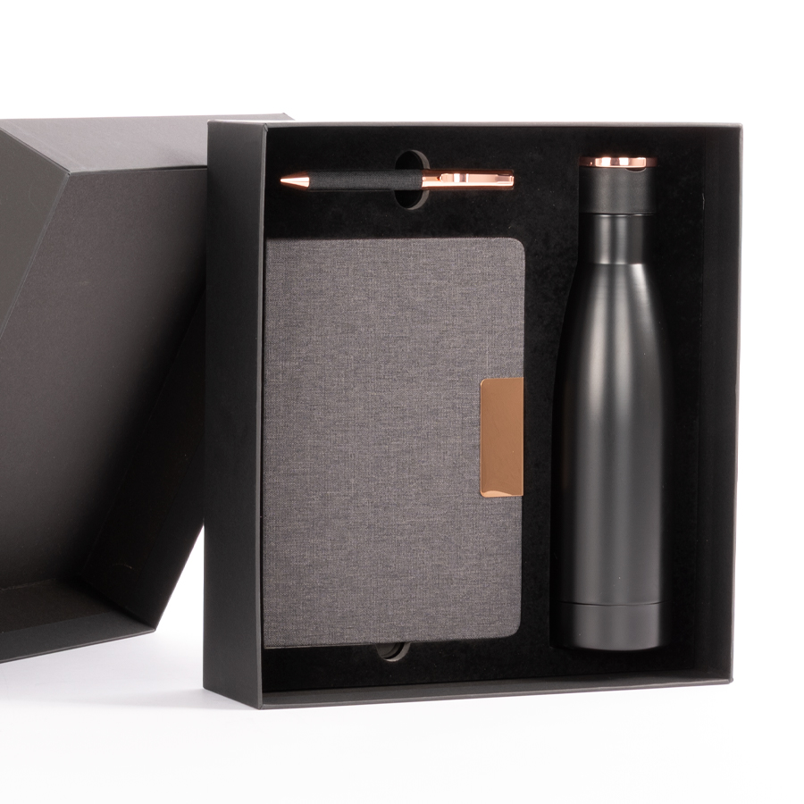 Set de Regalo EPIC negro con detalles encobrizados