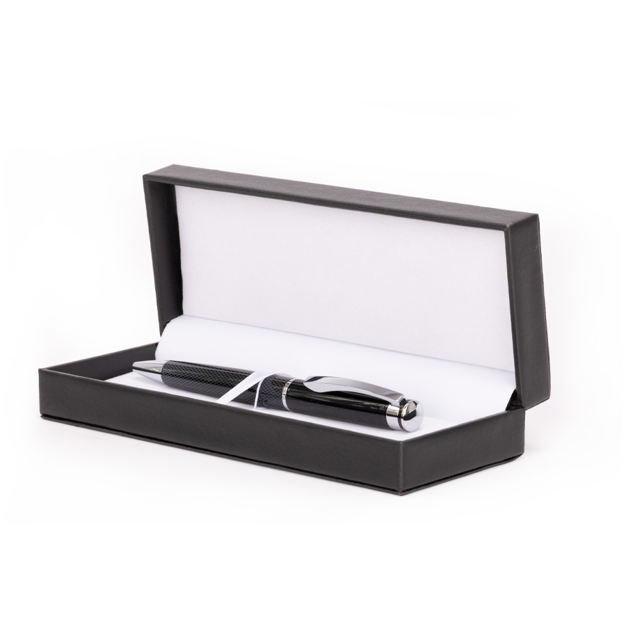 Bolígrafo DARK en estuche rígido negro.