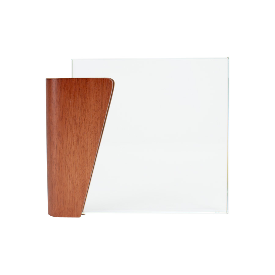 Trofeo Galvano de Madera y Cristal Lewis