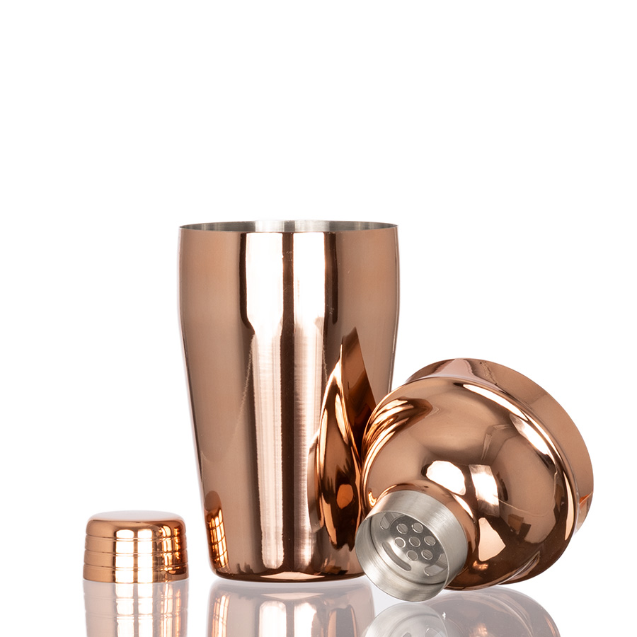 Coctelera metálica encobrizada COPPER 500cc