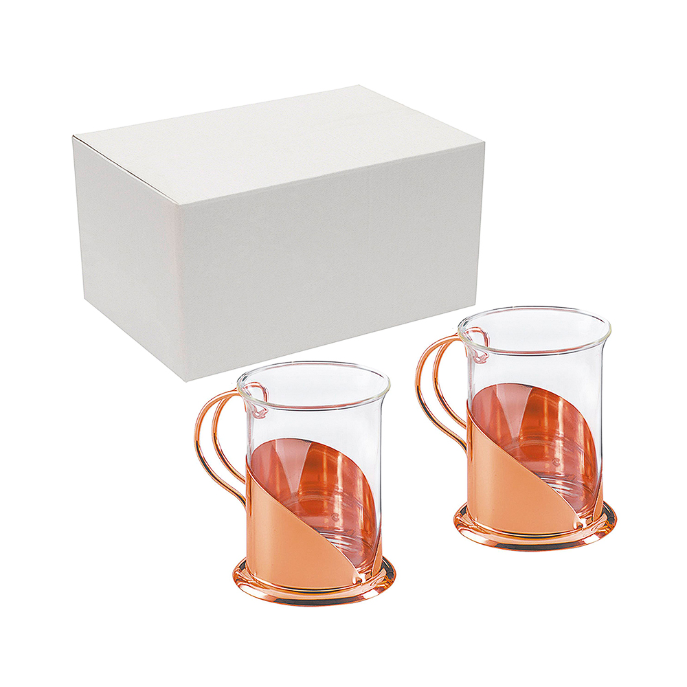 Set de Tazas para Café Encobrizadas