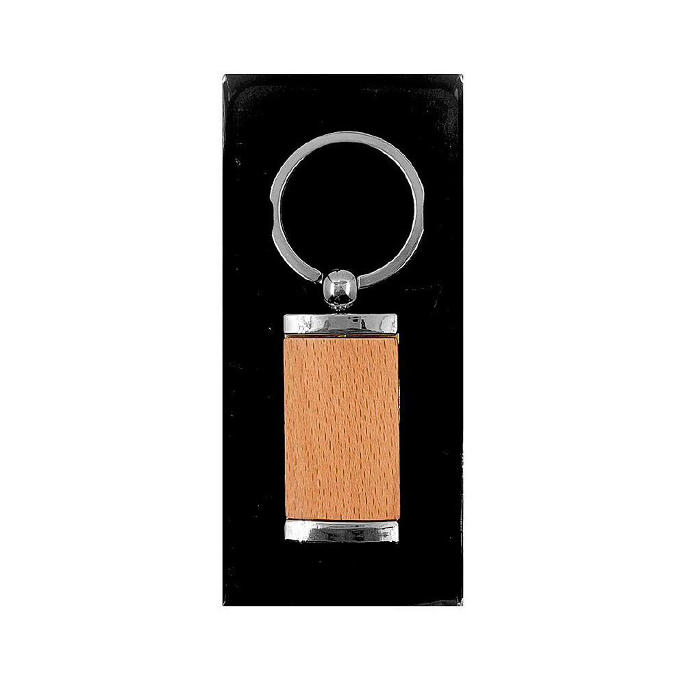 Llavero de Metal y Madera