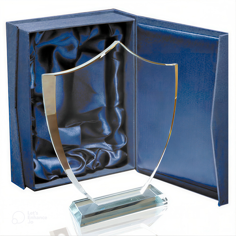 Galvano de Cristal Escudo LAN156