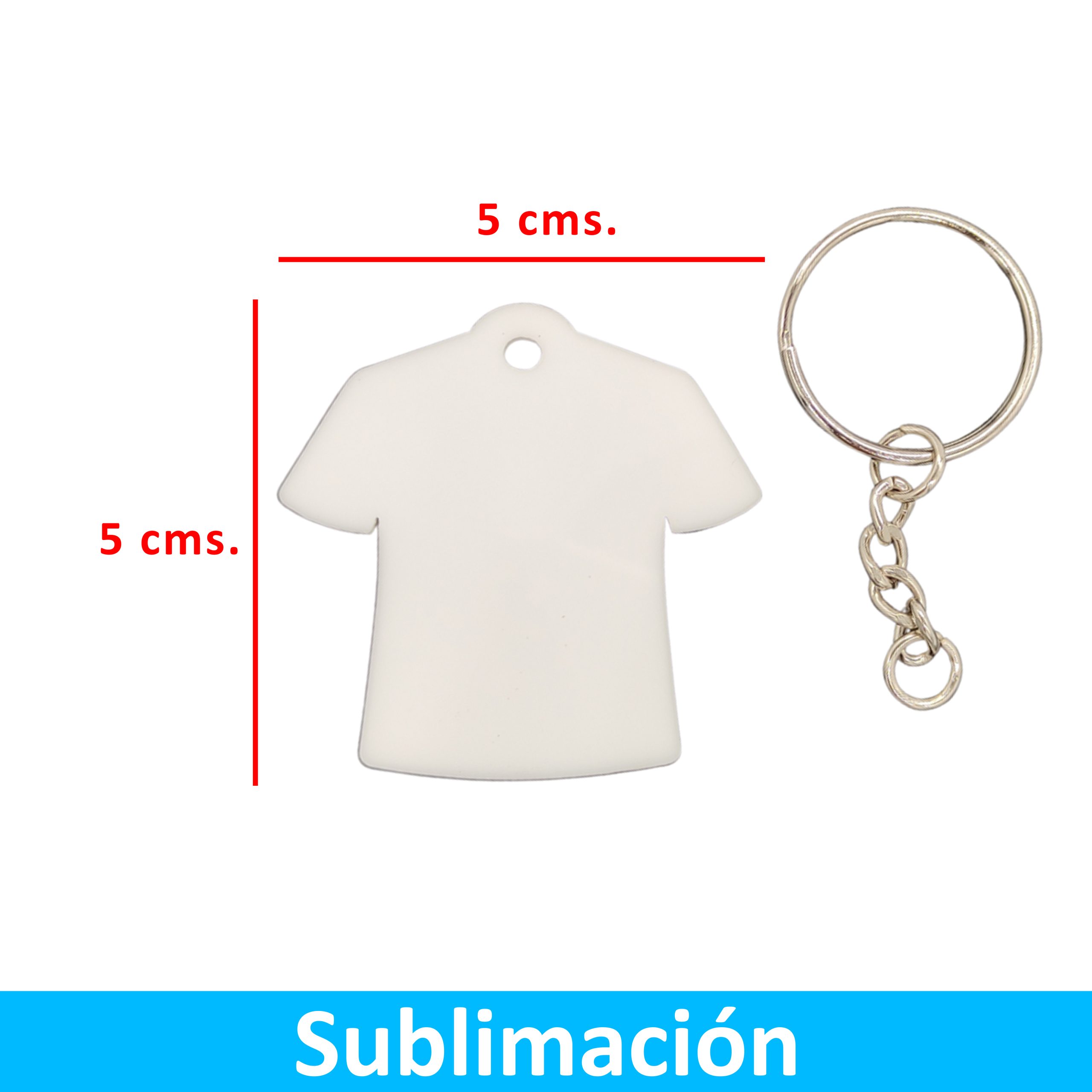 Llavero Acrílico Sublimable Camiseta