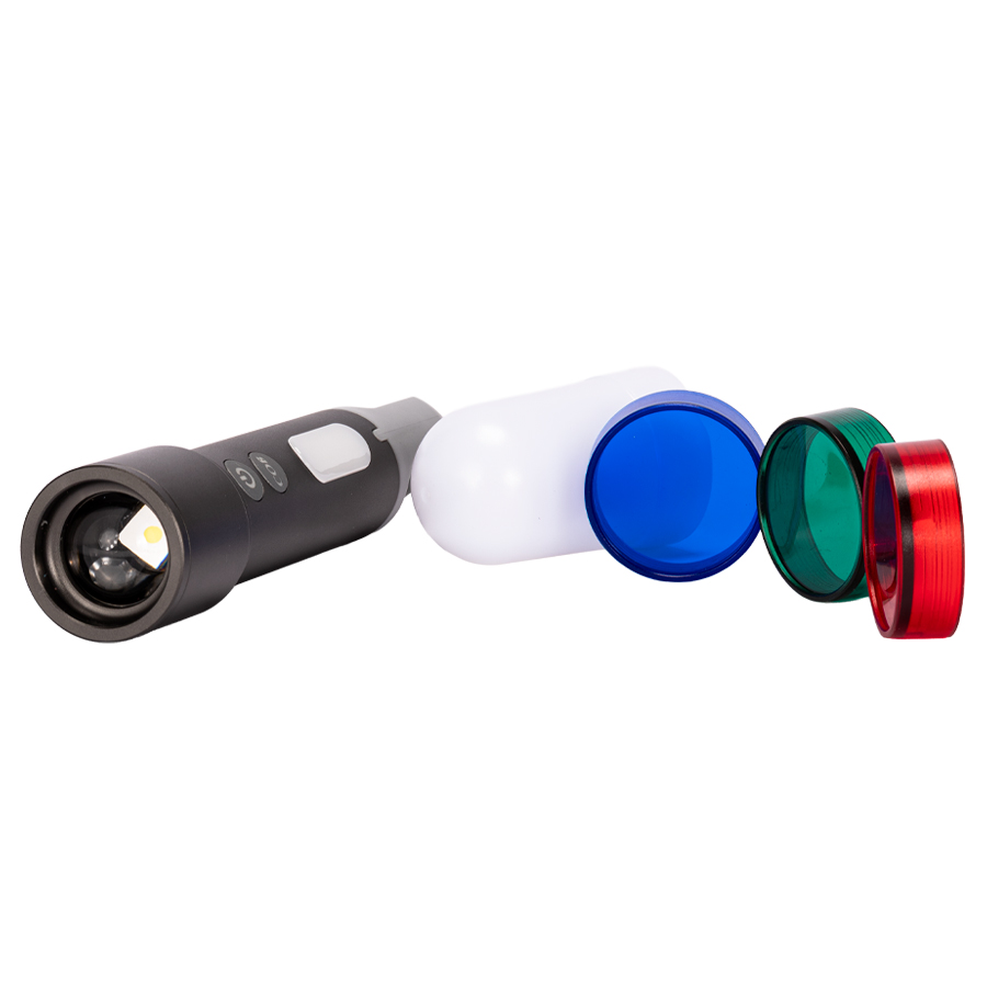 USB Linterna Táctica y lámpara recargable  HOOK 15-en-1