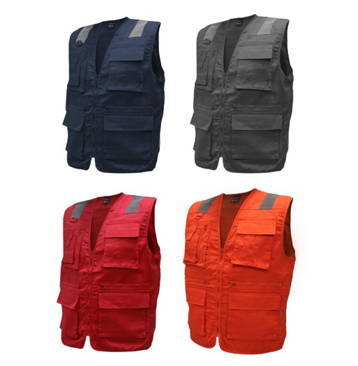 Chaleco Geólogo Gabardina Sin Manga Unisex