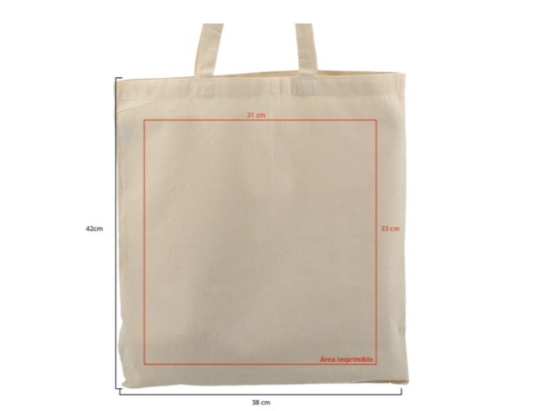 Bolsa de algodón 41x37 cm