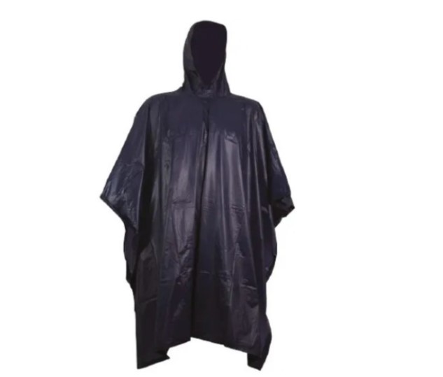 Capa de agua azul protectora para lluvia