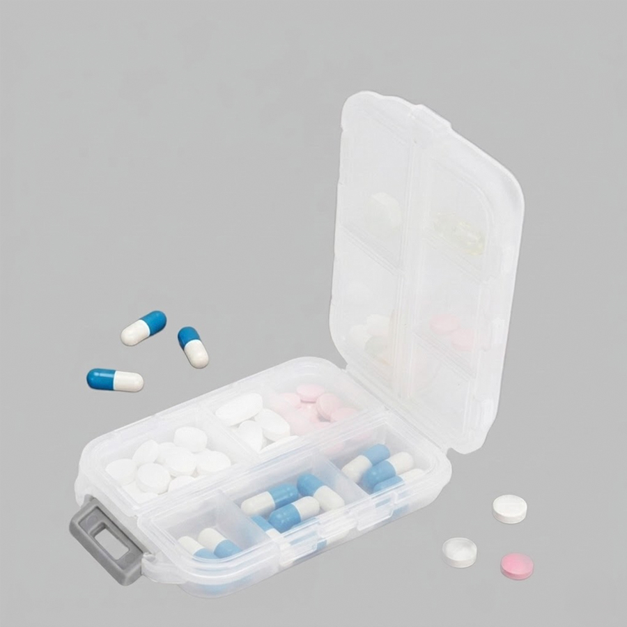 Pastillero Plástico 10 compartimentos DOCTOR