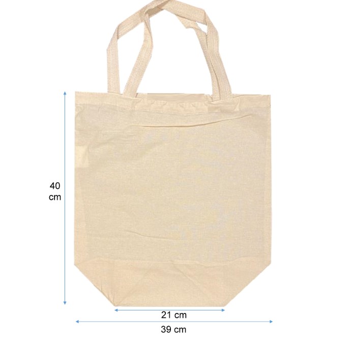 Bolsa de Algodon 39X40 + Fuelle Fondo 18Cms