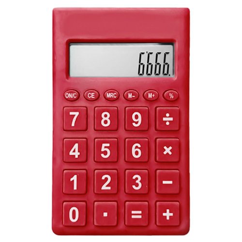 Calculadora Fashion Solar Roja