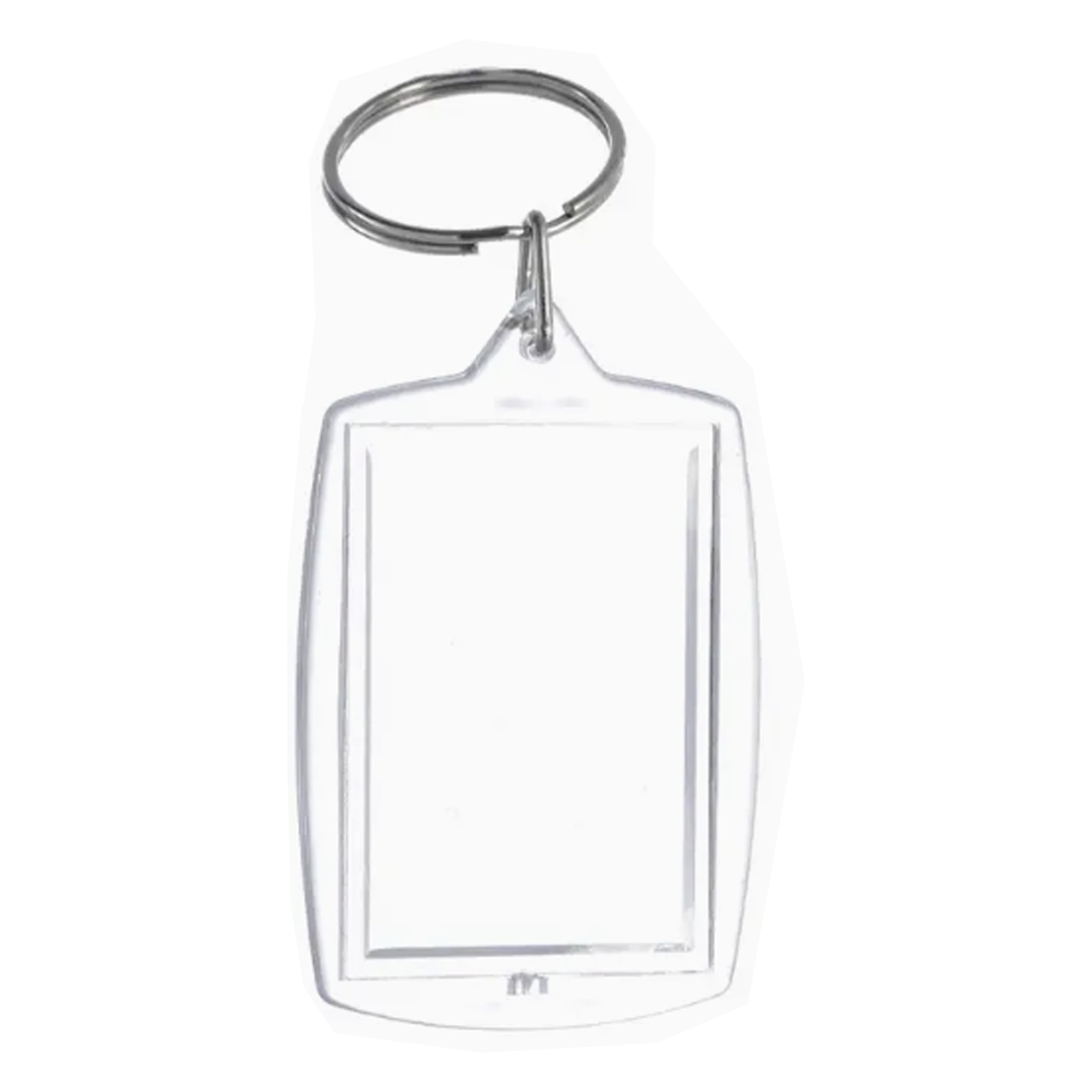 Llavero Plástico Transparente para Foto