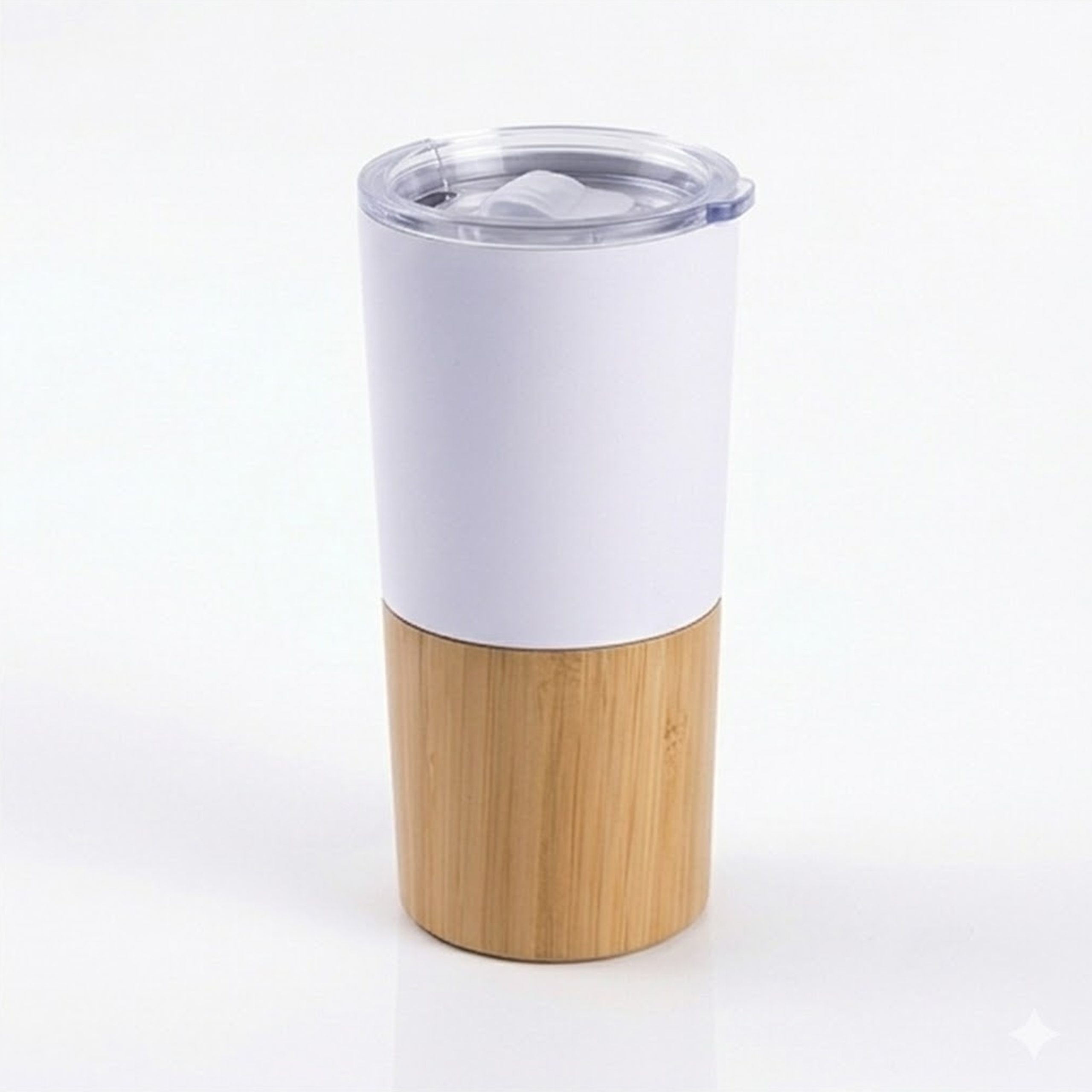 Mug Térmico Acero Inoxidable/detalles Bamboo